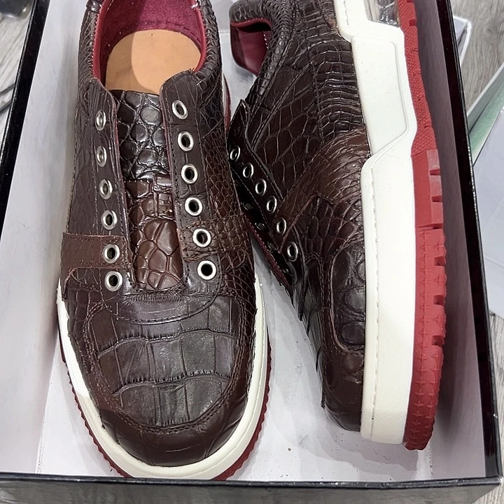 高***高织物湾鳄棕色42码