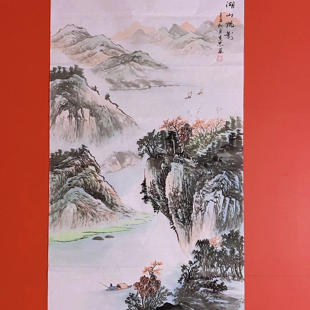 国画山水花鸟国画作品