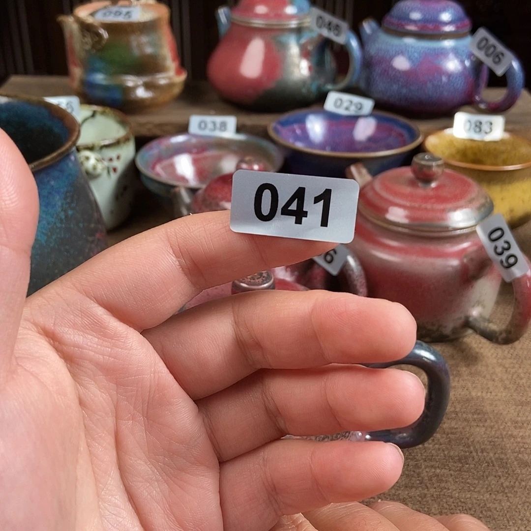 闲***t瓷片钧瓷茶壶茶具