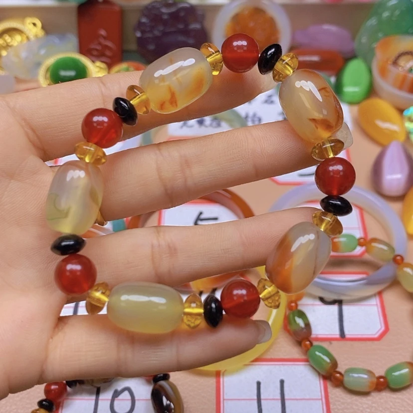 【闪购商品】玛瑙/玉髓颈饰未镶嵌嗨****）