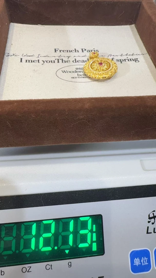 足金精品工艺吊坠