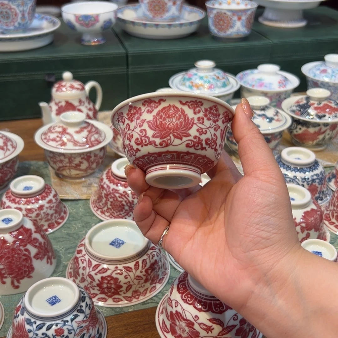 杯正绎堂全红金刚莲中号压手