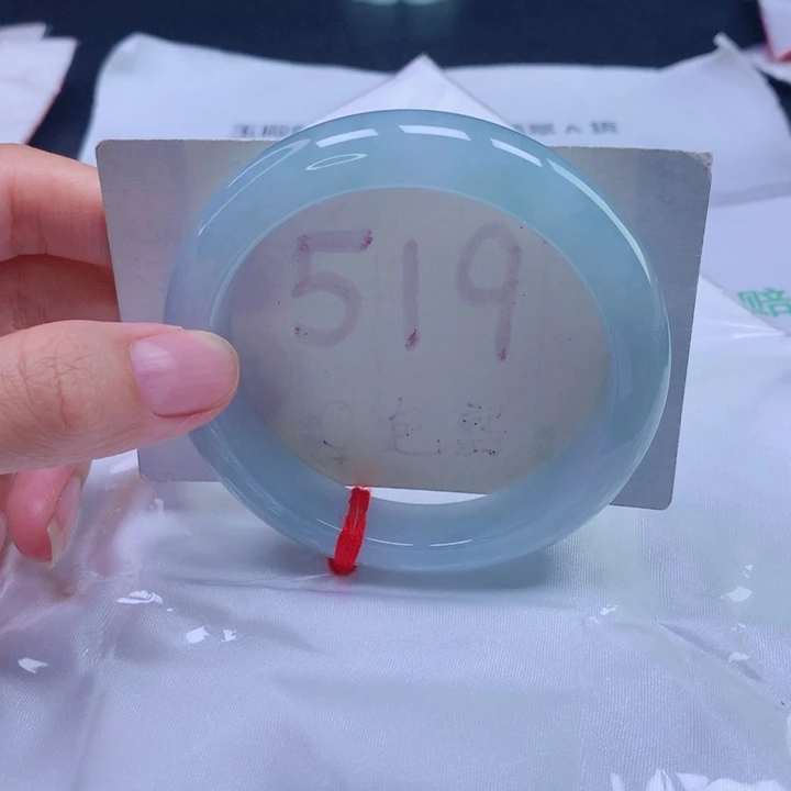 翡翠未镶嵌手镯59圈口