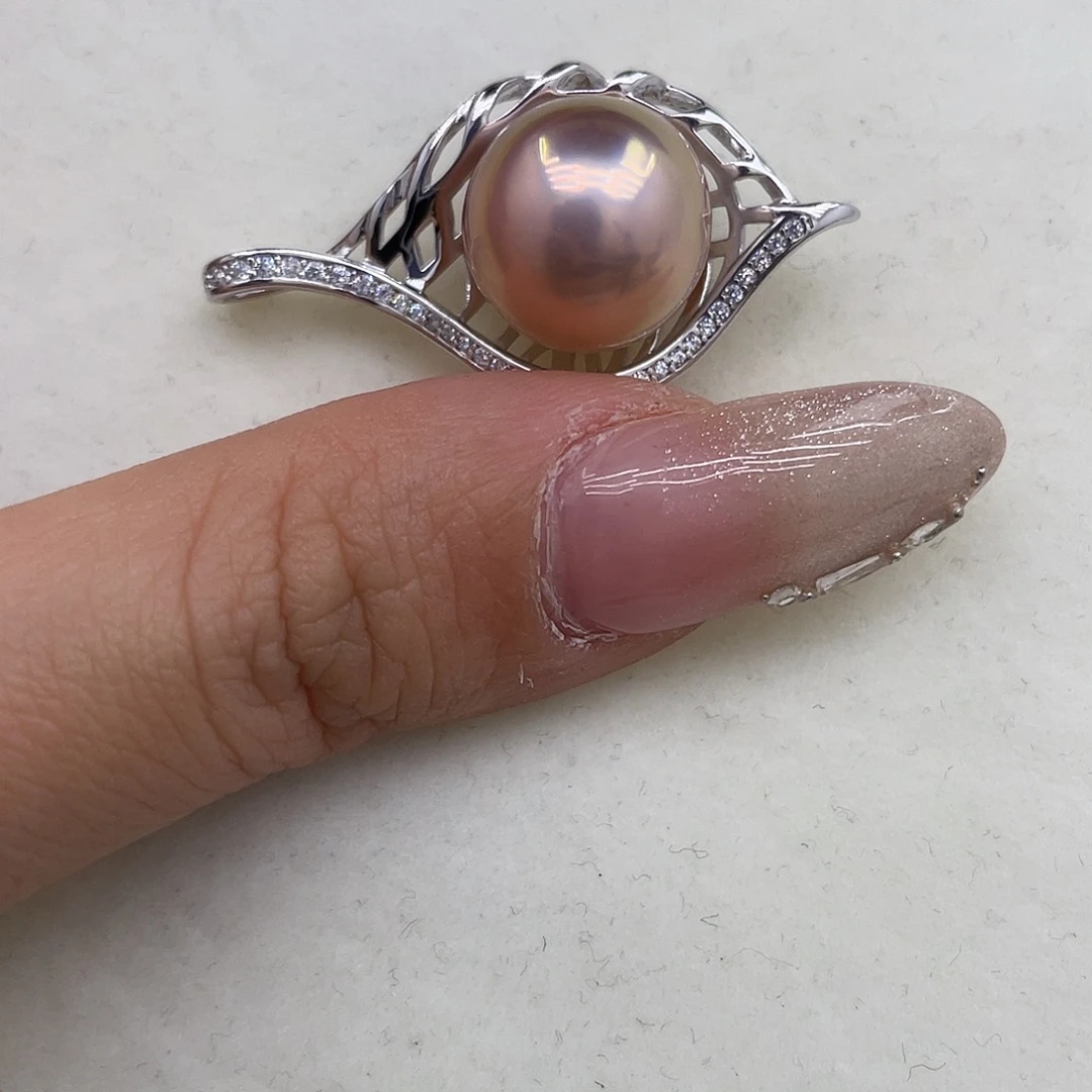 拼合珍珠（马贝珠）银S925镶嵌颈饰