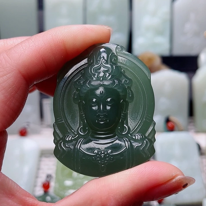 和田玉未镶嵌挂件