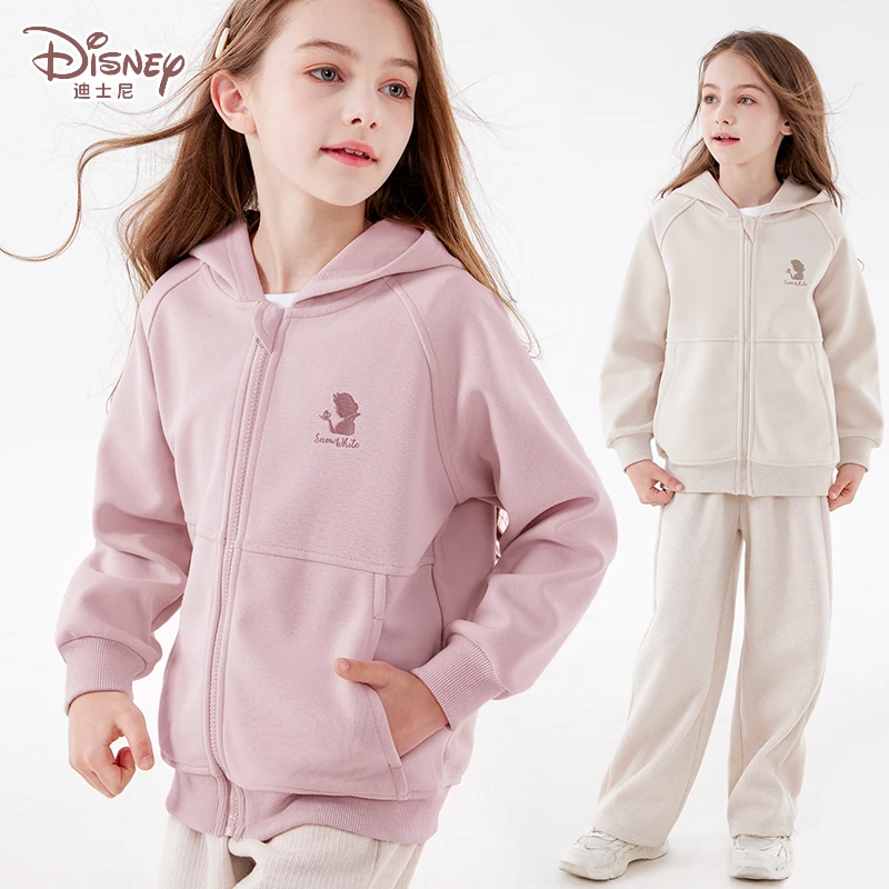 女童外套2025新款春装儿童连帽卫衣春秋中大童洋气上衣休闲童装