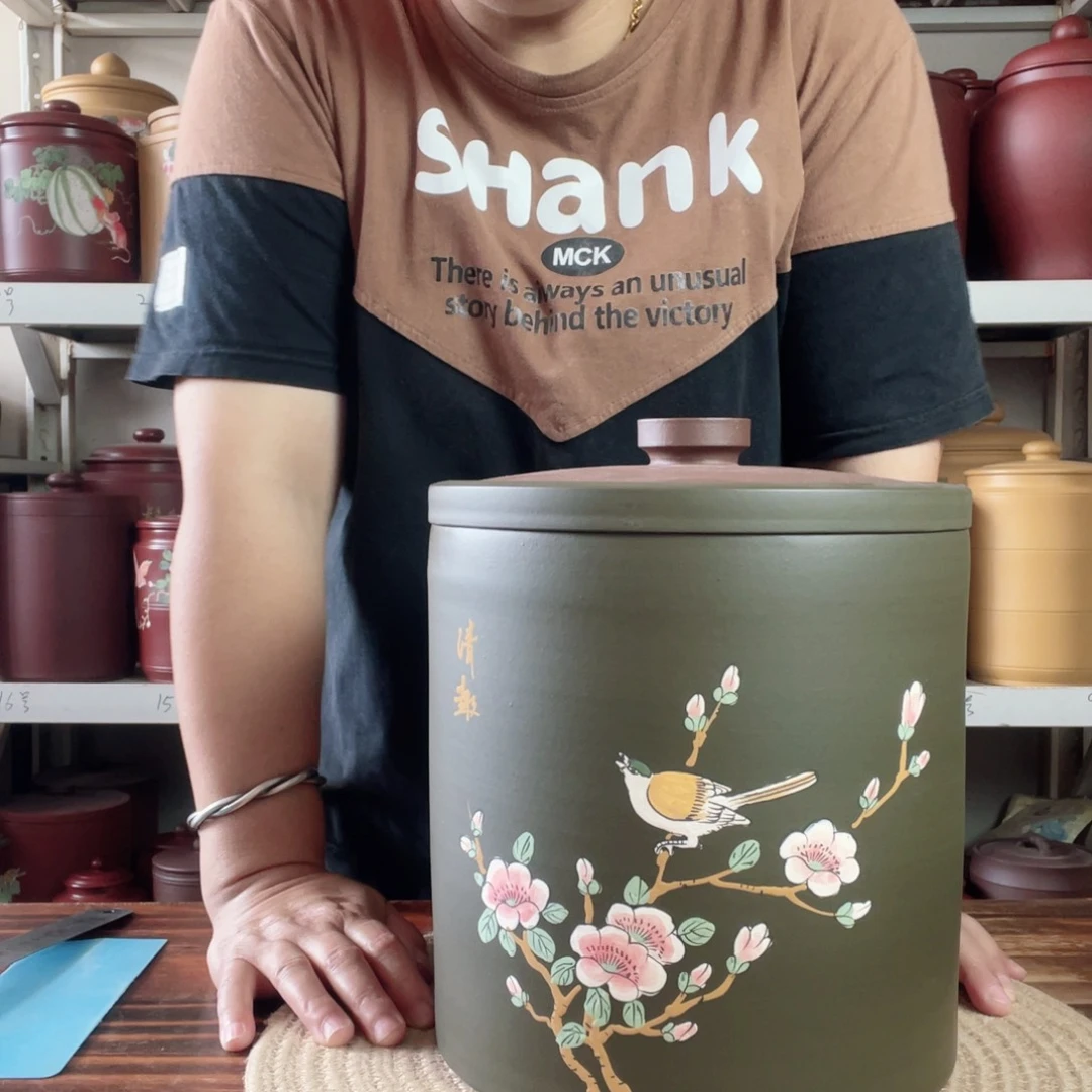 紫砂茶叶罐今天晚上