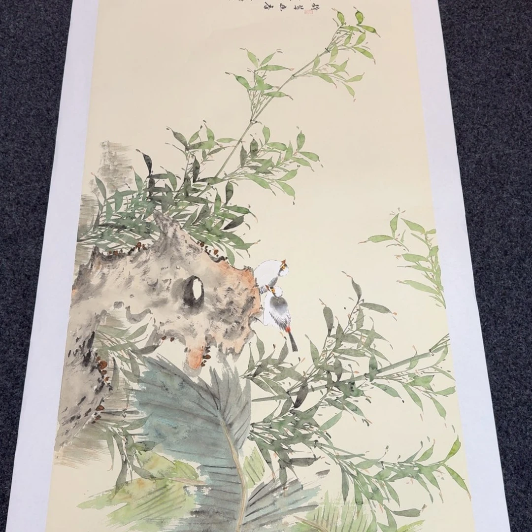 国画纯手绘山水花鸟作品