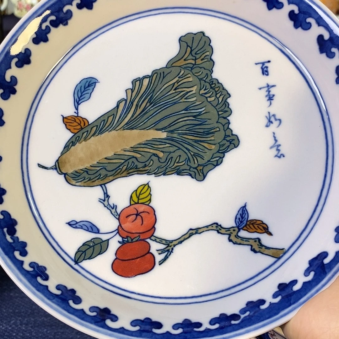 瓷片景德镇陶瓷盘子1个