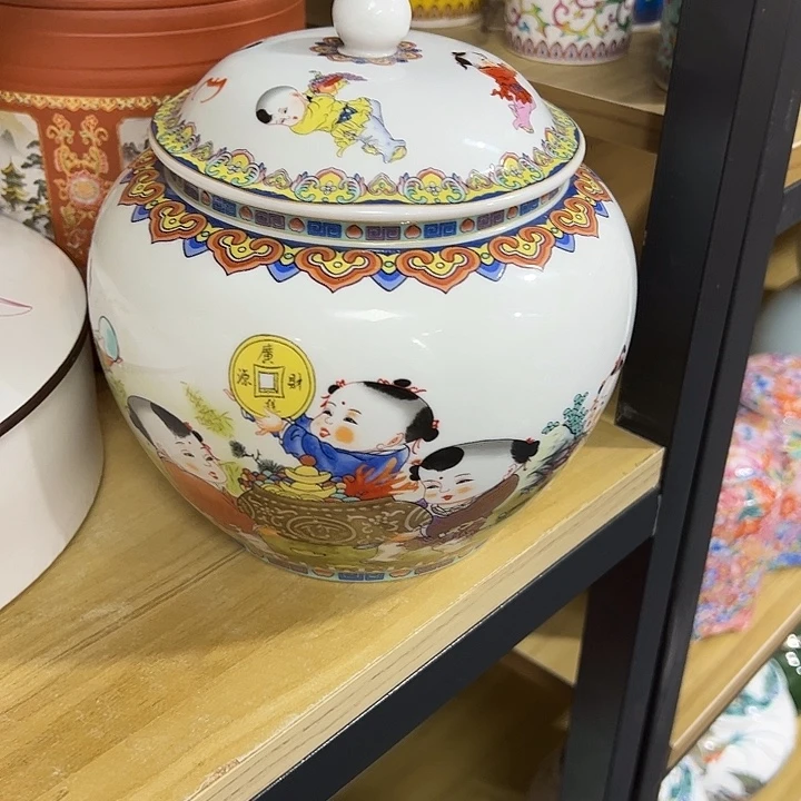 茶叶罐陶瓷家用储物罐瑕疵福利品介意勿拍