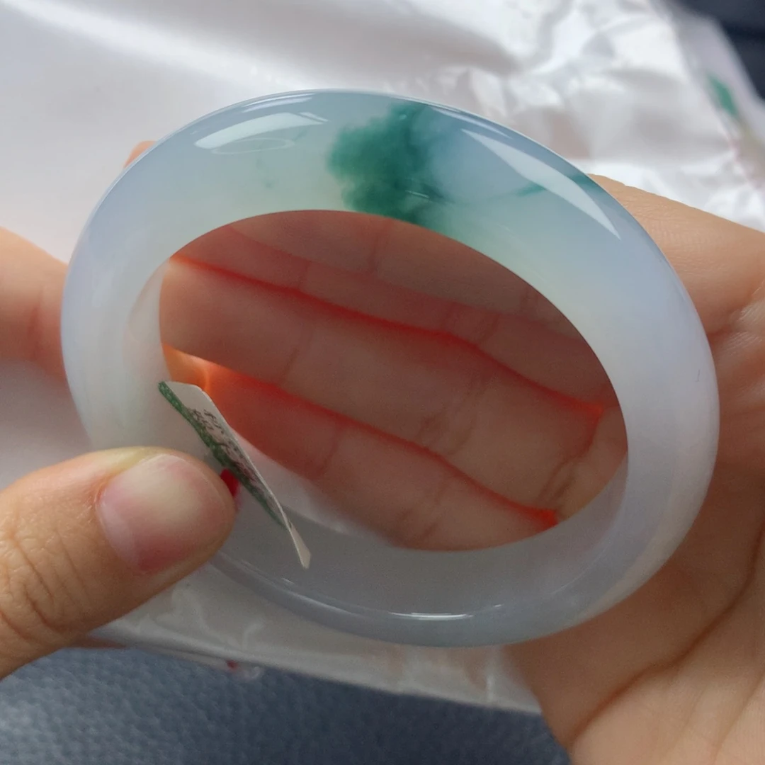 未镶嵌手镯翡翠缅甸天然翡翠A货54.2正