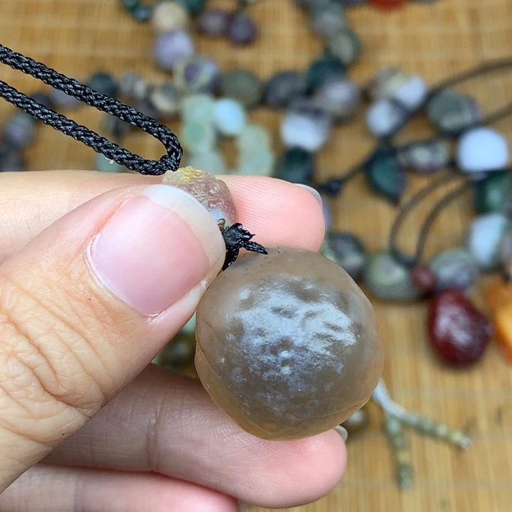 玛瑙/玉髓合金珠宝半成品心*