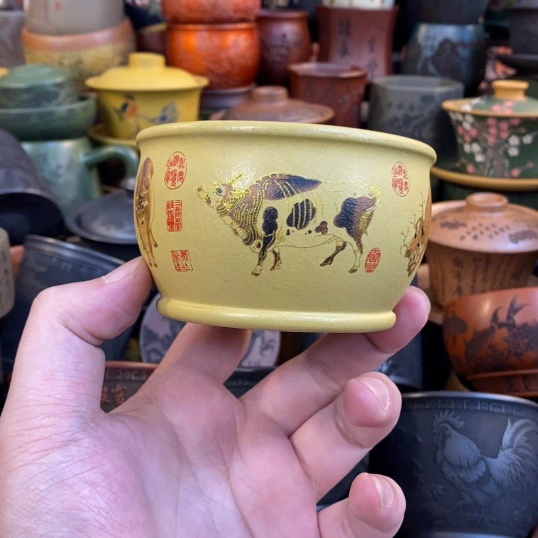 紫砂公道杯宜兴全手工紫砂杯