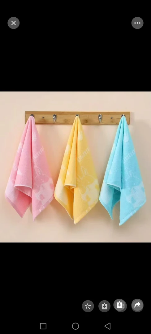 纯棉柔软吸水洗脸家用洗澡擦手卡通小方巾