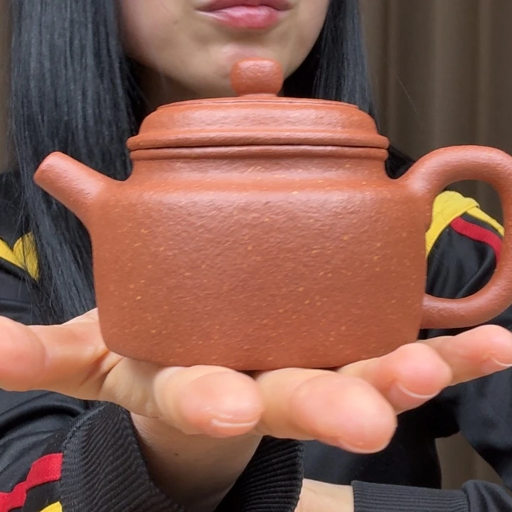 紫砂茶壶30目红绛坡德钟170cc全手工完美品