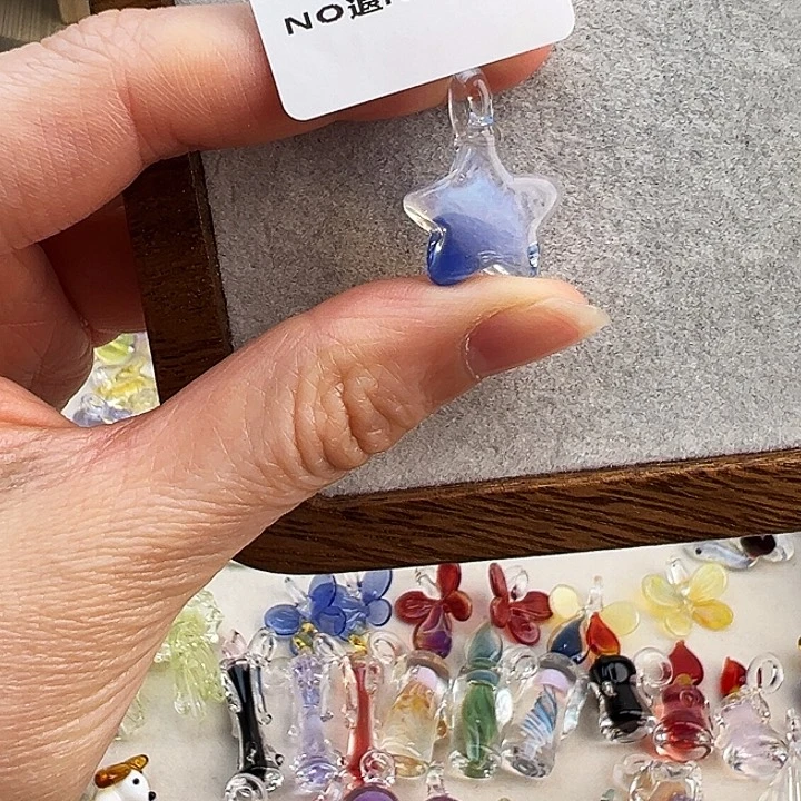 琉璃吊坠(不含链)56星星