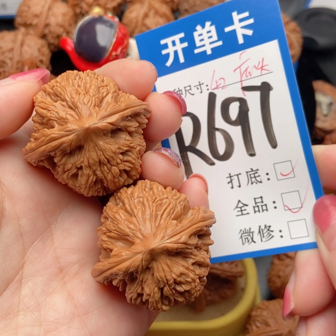 吊坠桃核核桃虎头