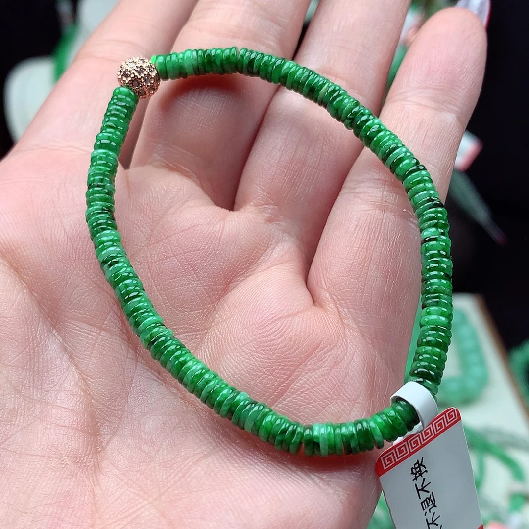 翡翠未镶嵌毛衣链翡翠