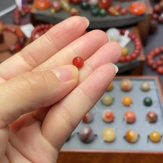 未镶嵌单珠6多样发南红玛瑙