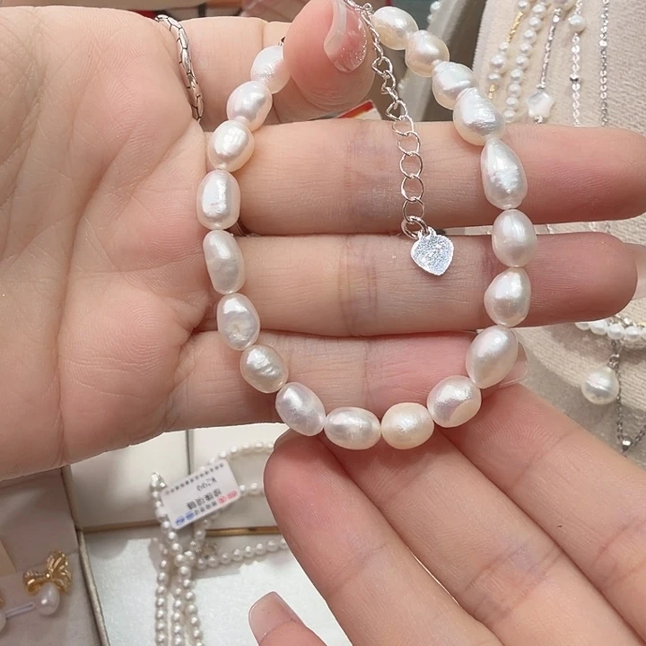 淡水珍珠手绳合金