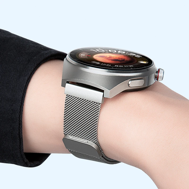 适用华为手表gt4表带watch5/4pro磁吸金属gt6保时捷gt5不锈钢22mm