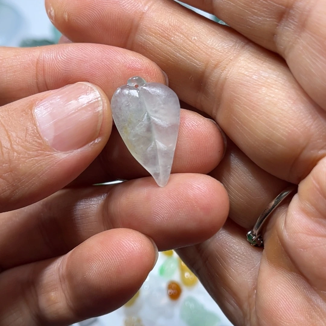 定制翡翠未镶嵌叶子