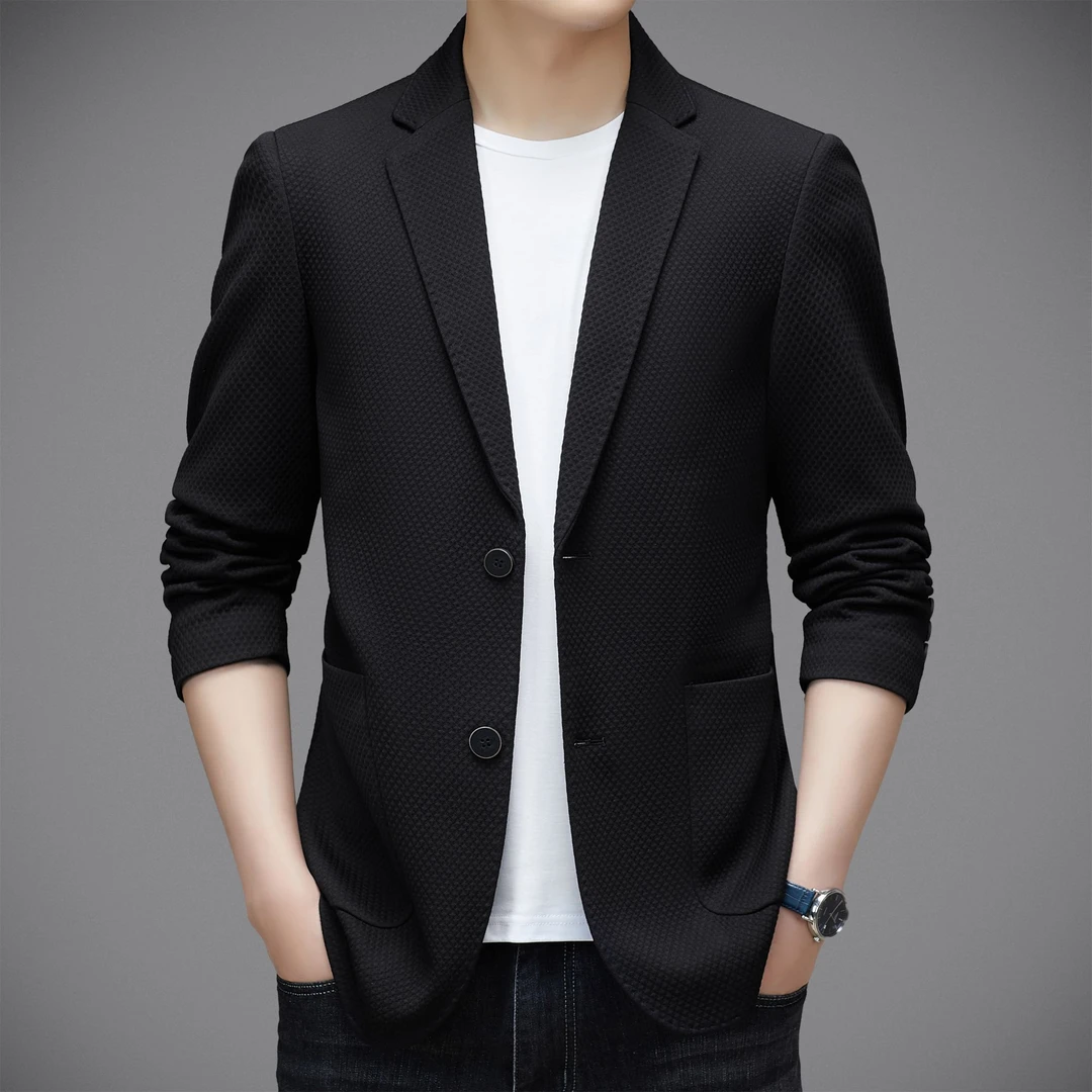 【卷王来袭•专柜高品质】高档秋季时尚免烫西服华格夫纹理西装外套