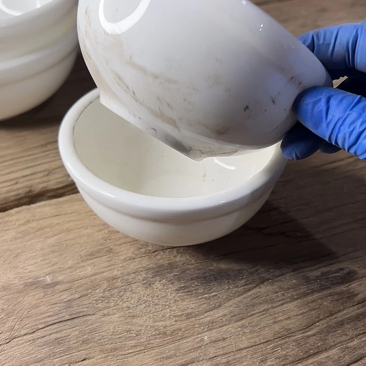 库存尾货骨瓷哥本米饭碗一对口径12.5