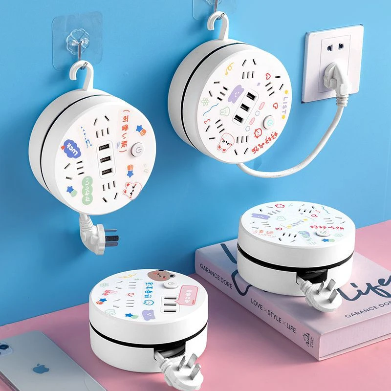 公正牛官方多功能排插座转换器一转多位USB孔插线板接线板排插卡