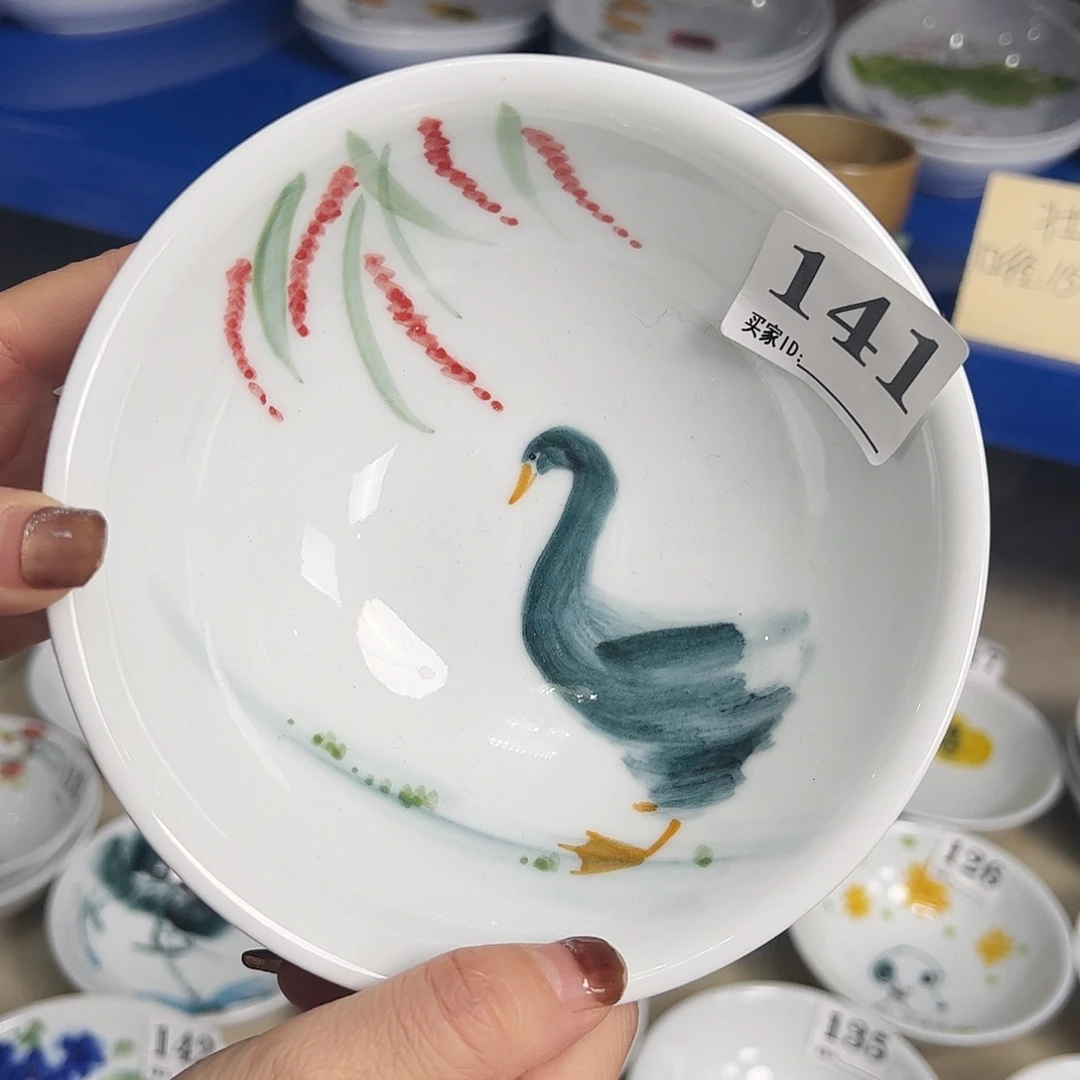 瓷片景德镇陶瓷手工手绘制作