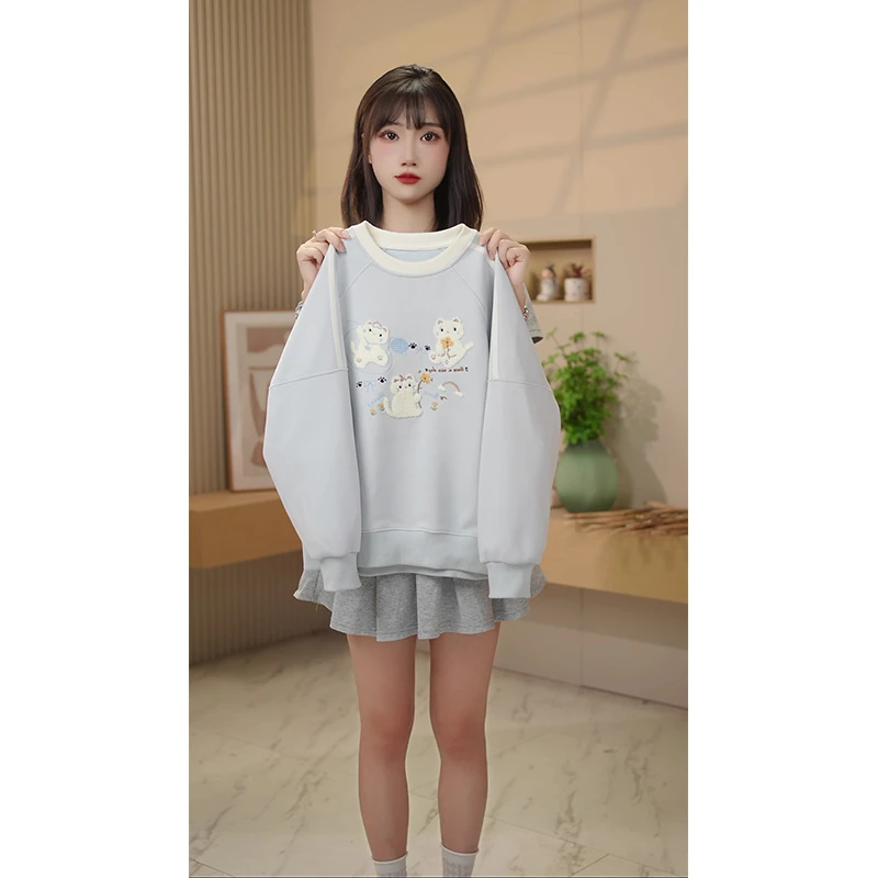 女童卫衣春秋款2025新款洋气女孩衣服时髦儿童秋装上衣Q62969
