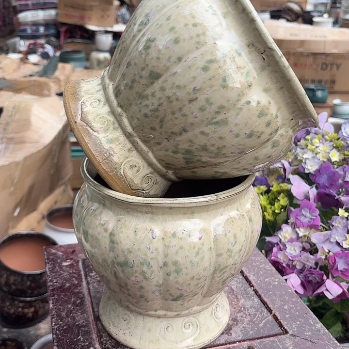 红陶金南瓜两个口径19高度19