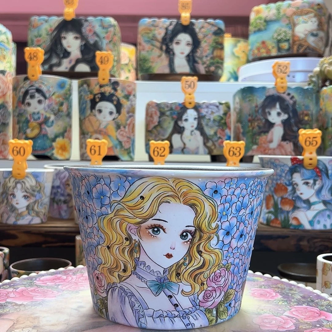 薄雾的精工美女盆（有瑕疵特价）