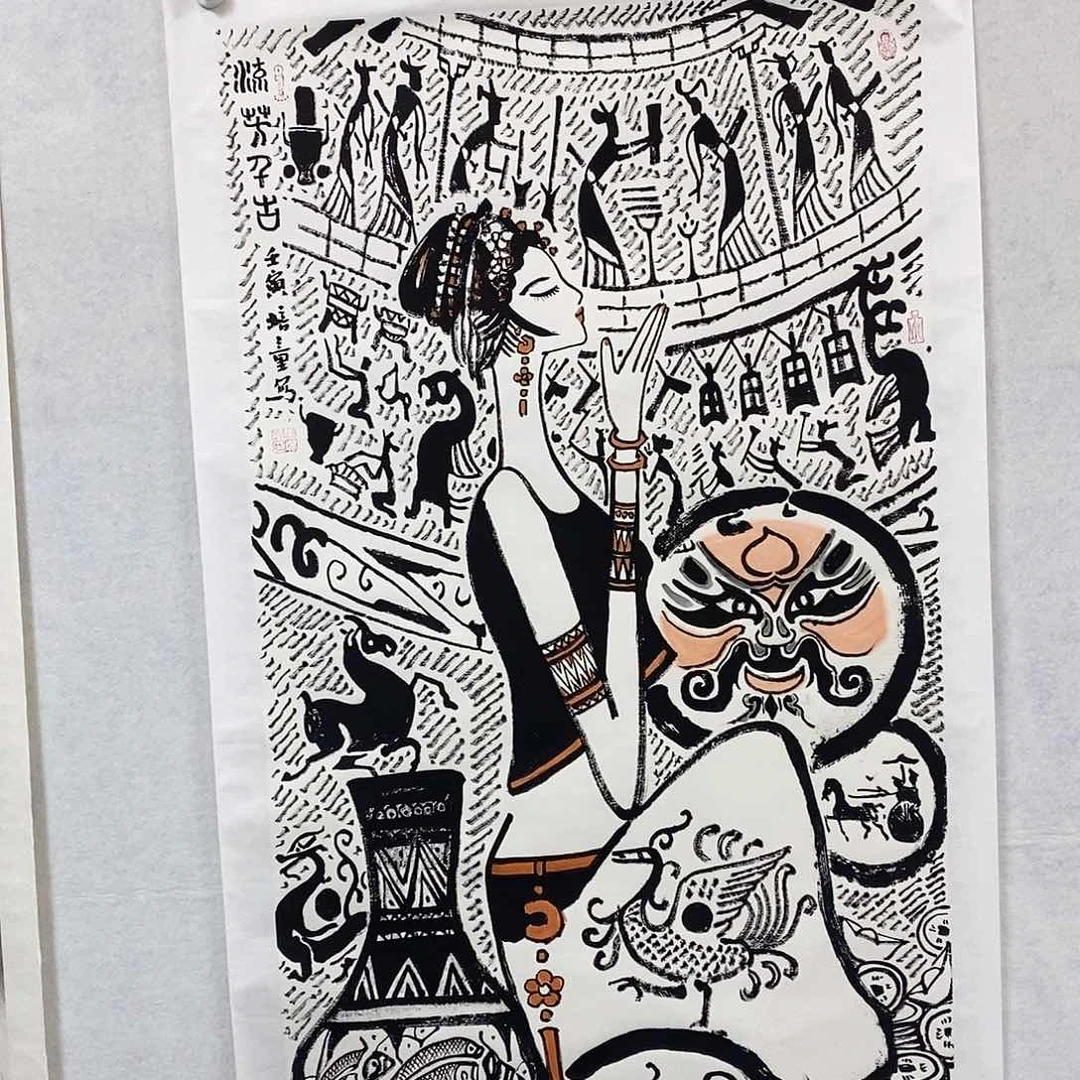 国画刘****书画作品欣赏？