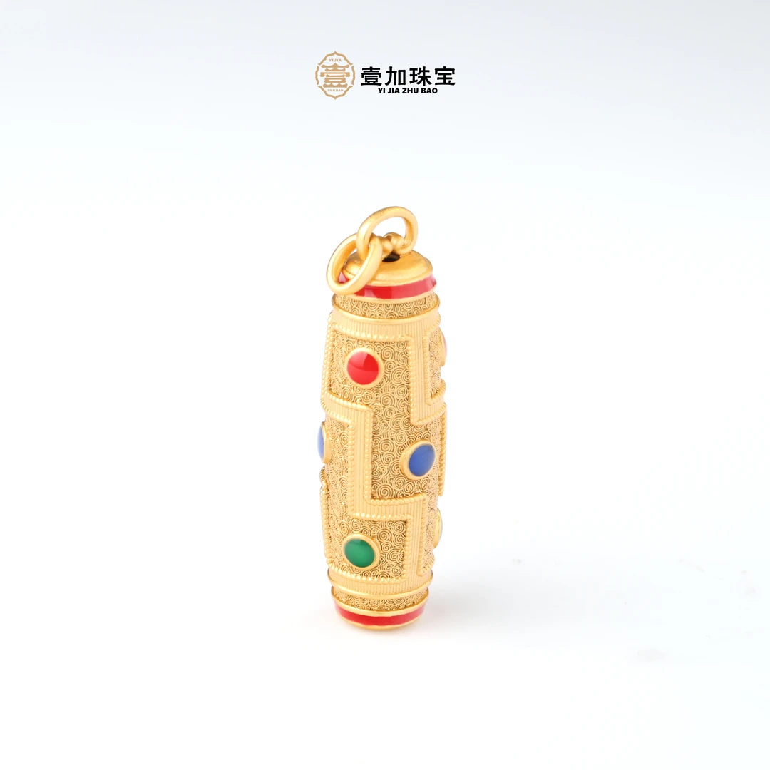 吊坠925银 壹加林妹妹 | 九眼银镶竖款吊坠多样性发其一