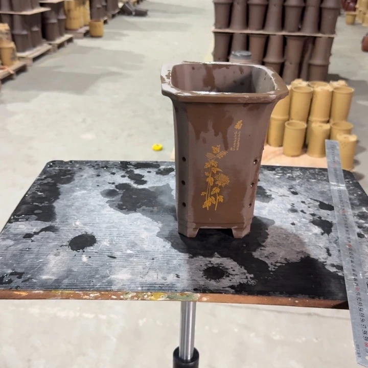 紫砂紫砂花盆破损补发