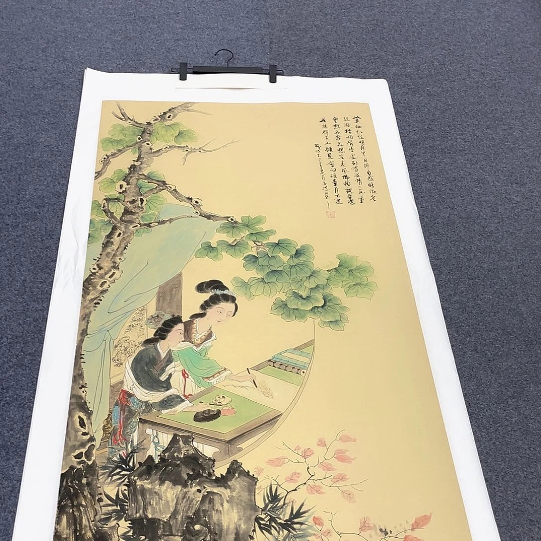 国画作品小姐姐放漏…