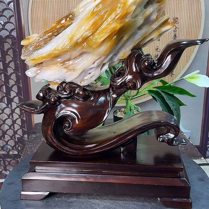 用***8硅化玉（树化玉）摆件未镶嵌