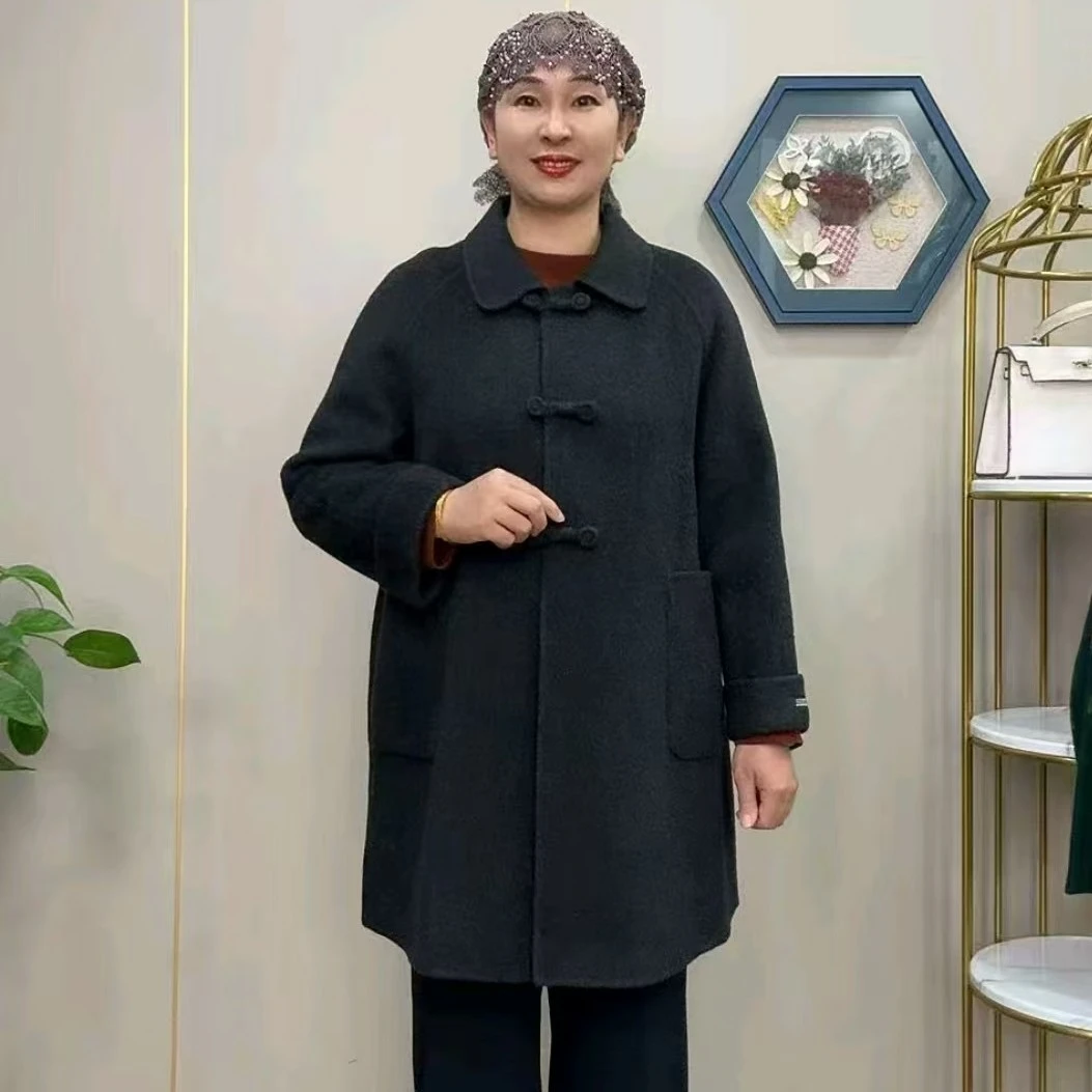 w1956双面羊毛大衣（衣长85左右）