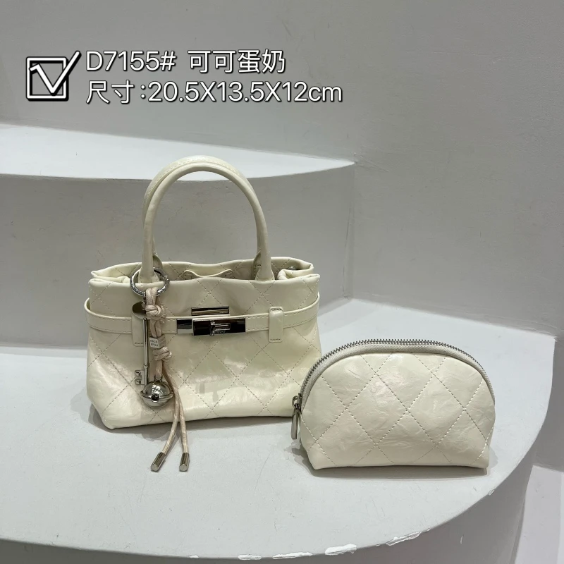 【初阳甄选】ZT-D7155-可可蛋奶单肩粉色斜挎轻熟风可爱风甜辣女包