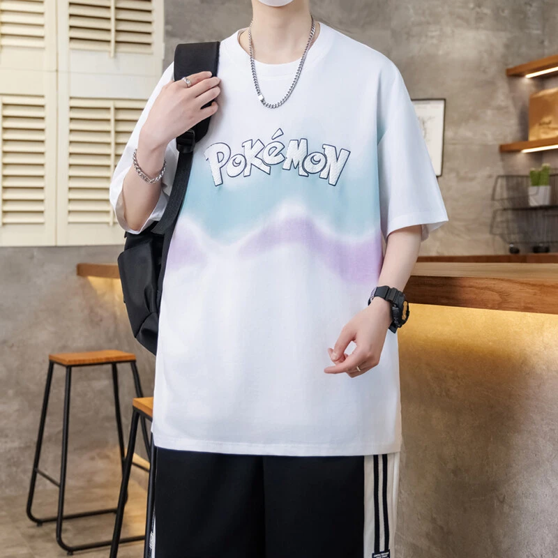 2025新款青少年夏季休闲时尚个性潮牌短袖