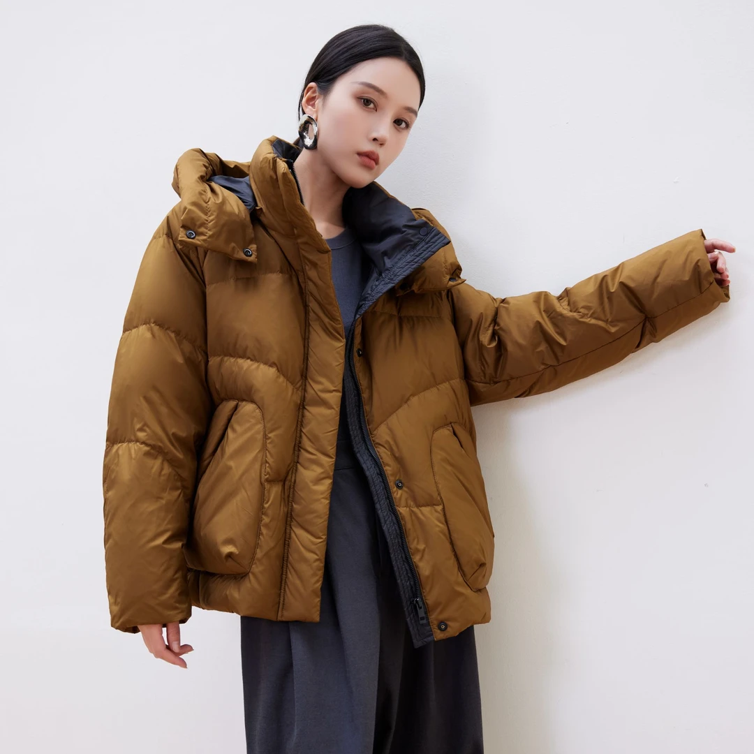 【娅扣布衣】羽绒服女款爆款2025冬季新品90绒女士保暖网红款外套