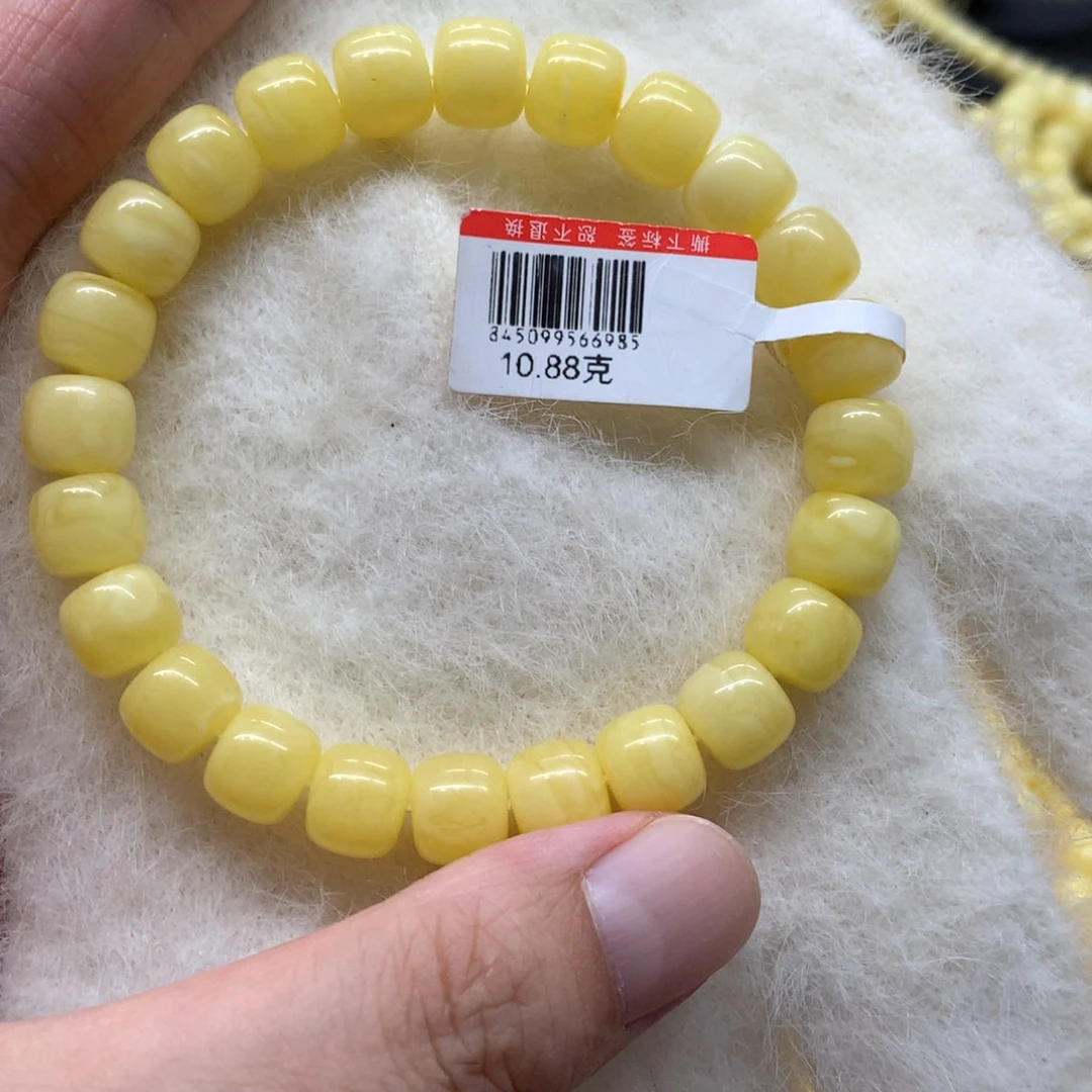 未镶嵌蜜蜡手链蜜蜡