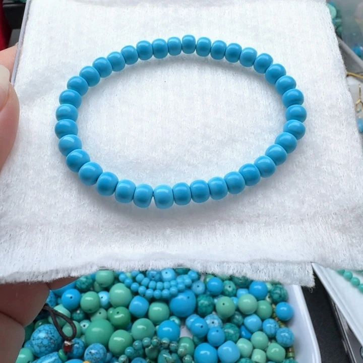 卡6/5➕蓝老型珠手串一条