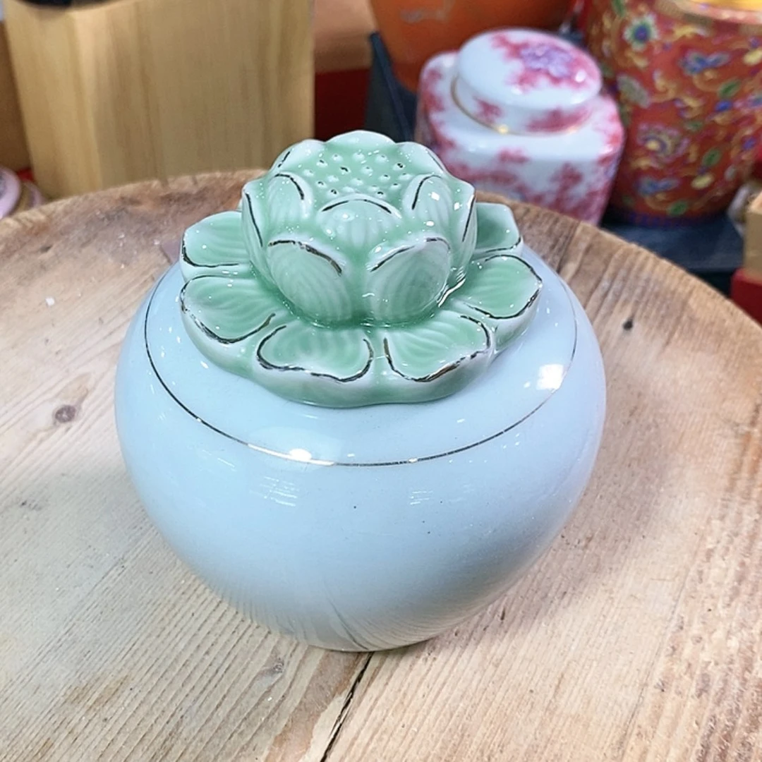 【闪购商品】瓷片陶瓷茶叶罐密封罐