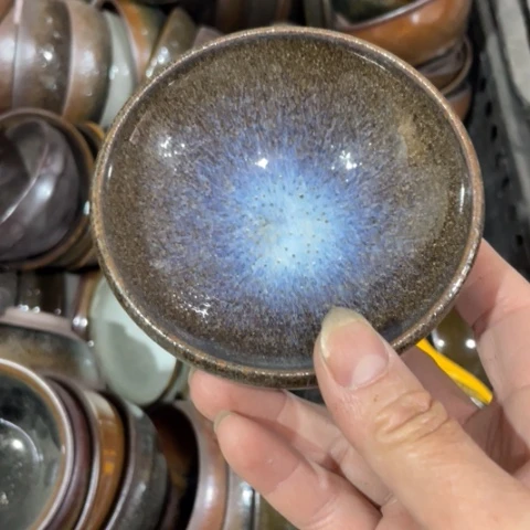 茶盏建阳建盏微瑕灯盏