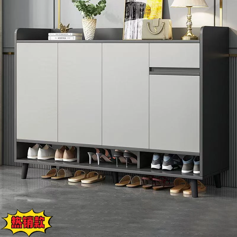 鞋柜家用简易省空间收纳储物柜子简约现代门厅柜多层加高鞋柜鞋架
