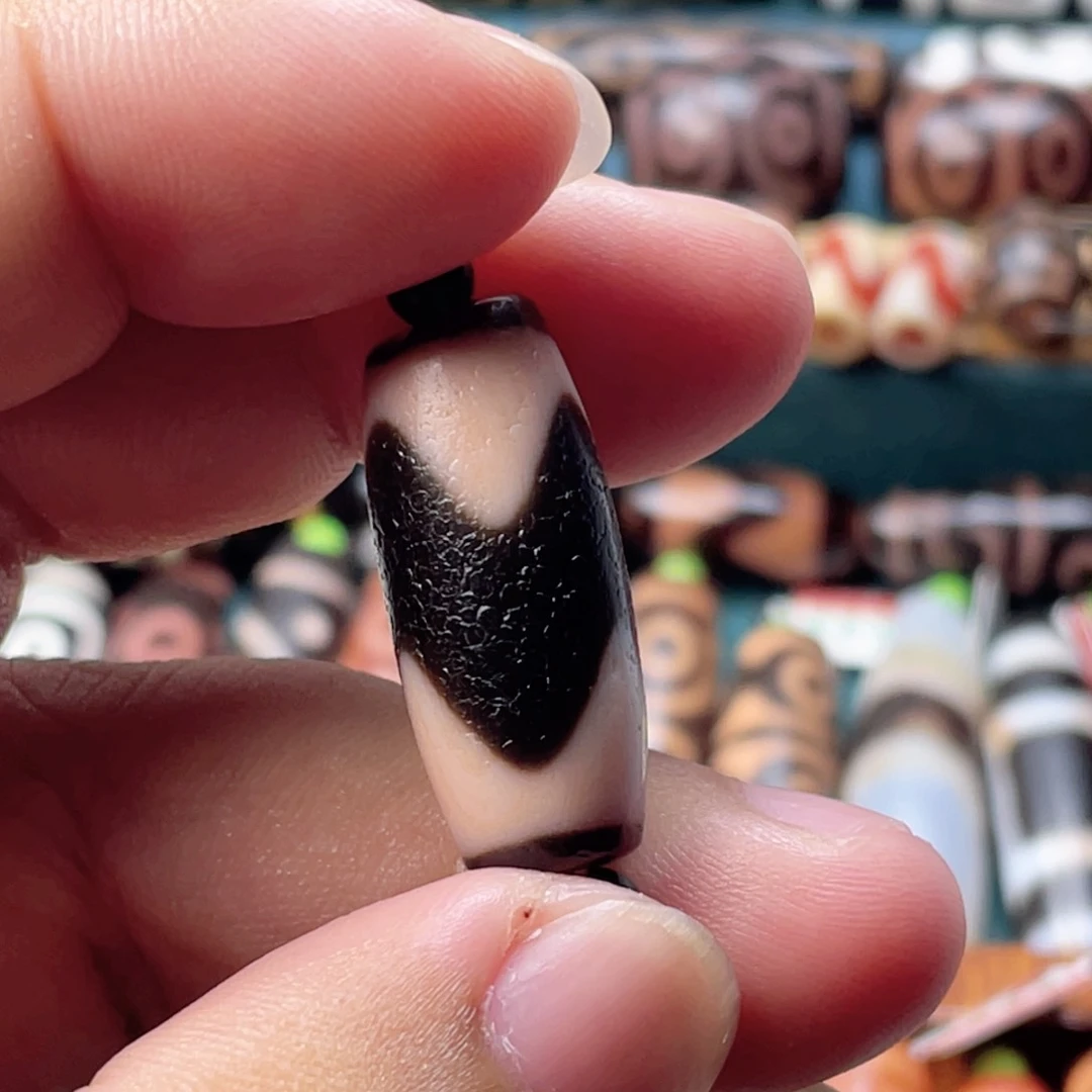 @***夕玛瑙/玉髓锁骨未镶嵌小卢朱砂牙牙