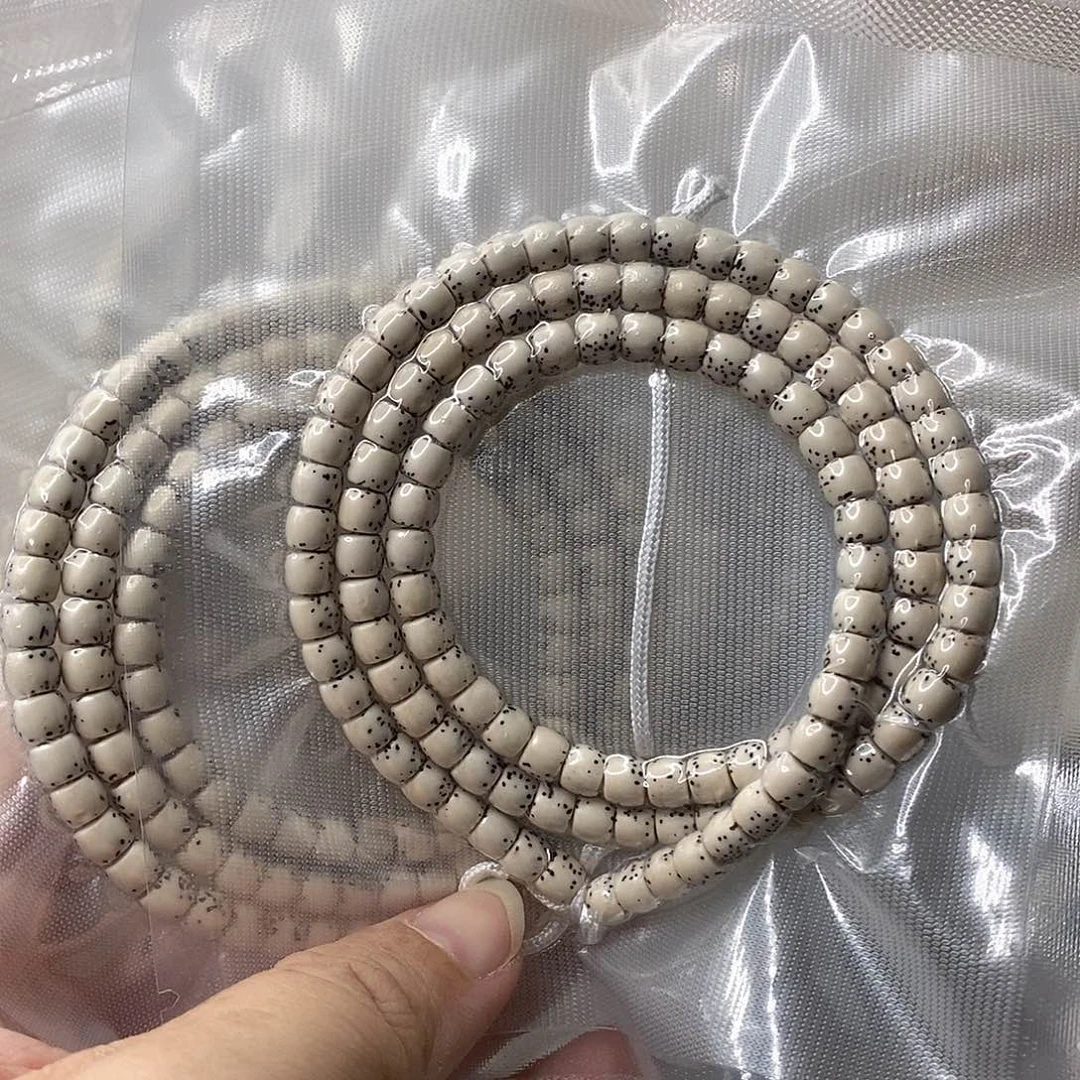 星月菩提吊坠原白直切河豚长65