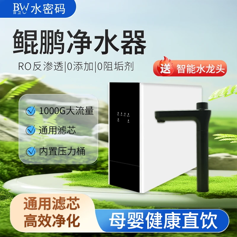 鲲鹏净水器过滤器家用直饮反渗透通用滤芯净水器1000G净水机家用